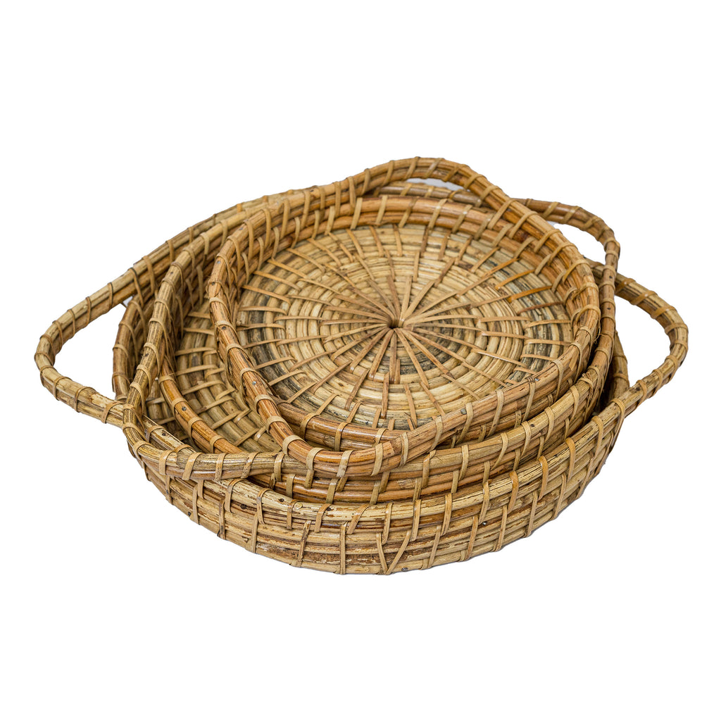 POCHURY - Bamboo Tray- Set of 3
