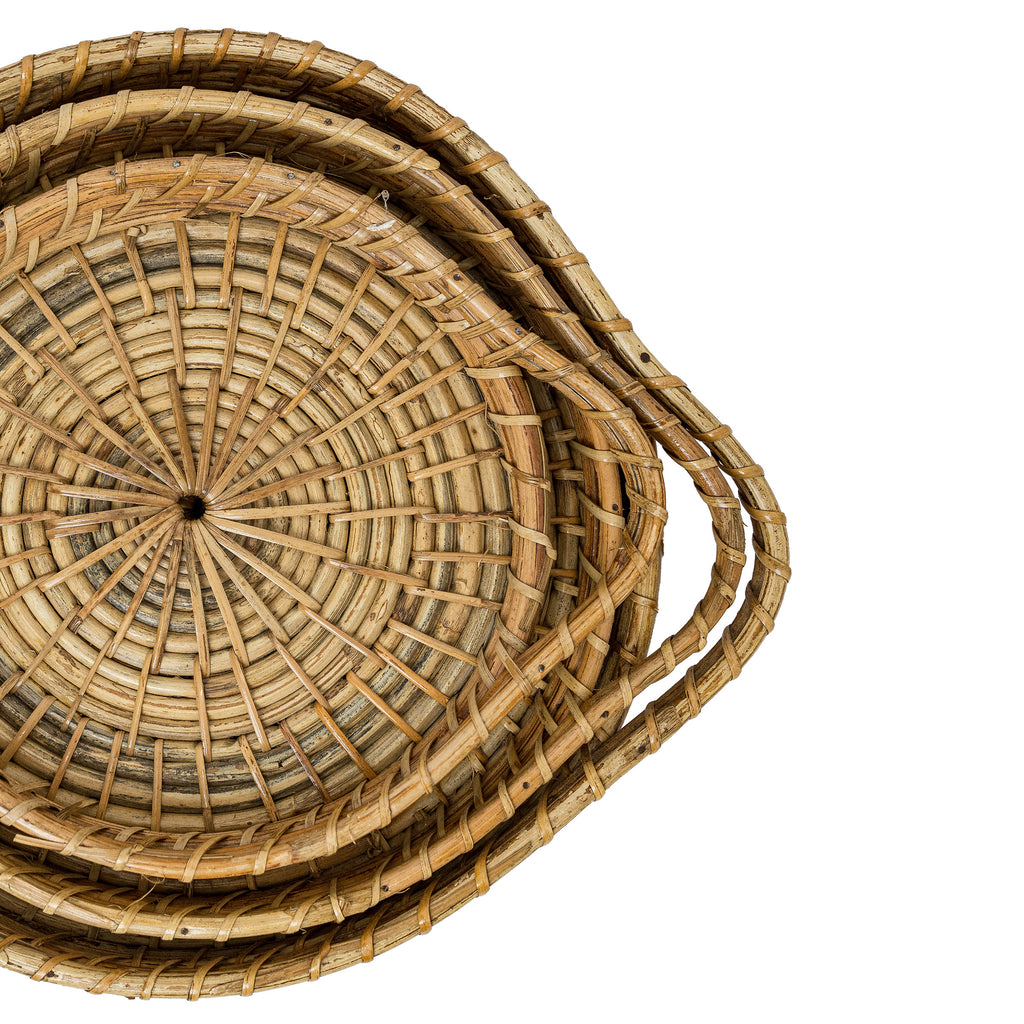 POCHURY - Bamboo Tray- Set of 3