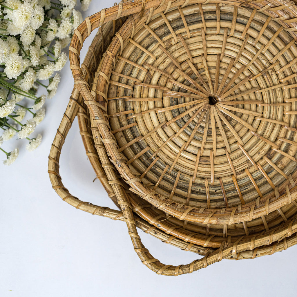 POCHURY - Bamboo Tray- Set of 3