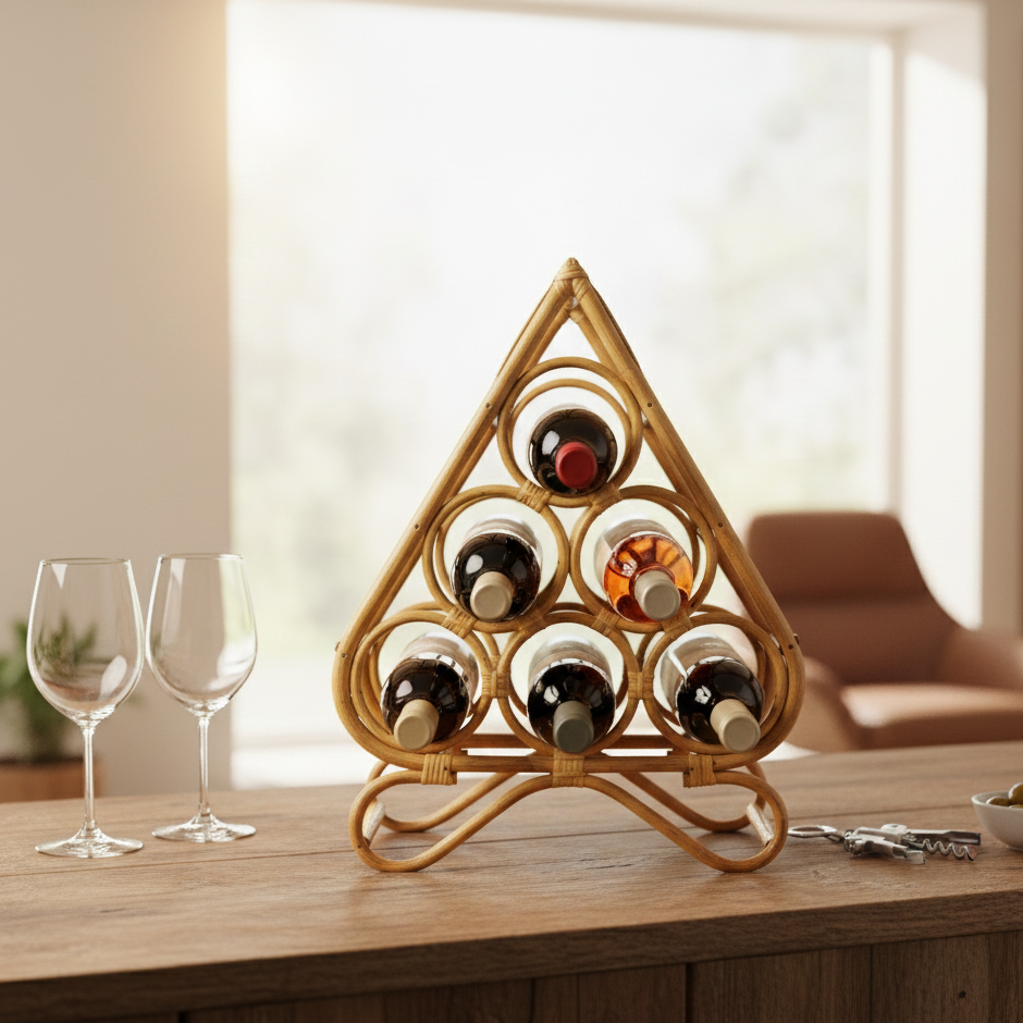 PHOM- Bamboo Wine Holder