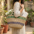 MAO - Raw Jute Shoulder Bag Multi-Colour